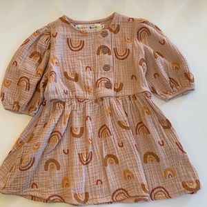 Dot Dot Smile Rainbow Button Dress